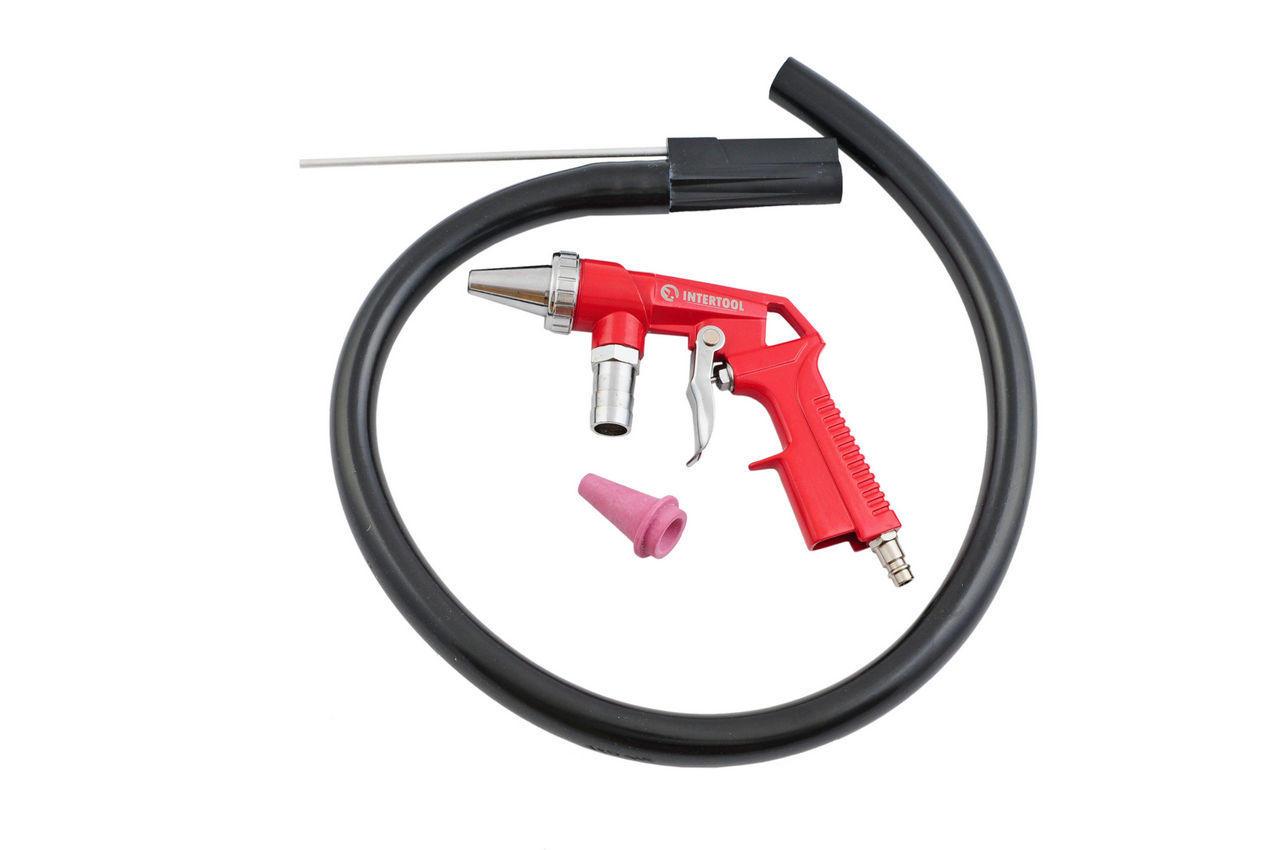 Пневмопістолет піскоструминний Intertool зі шлангом 1000 мм х 3/4" (PT-0706)