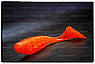 Силіконова приманка Fishup Wizzle Shad 3" #049 Orange Pumpkin/Black, фото 2