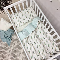 Комплект сменного постельного белья в кроватку Baby Mix Перо мята