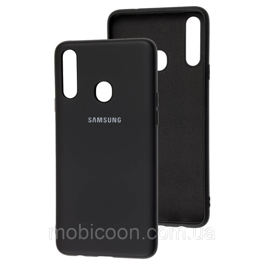 Чохол Original Silicone Case для Samsung Galaxy A60 A606 чорний (самсунг галаксі а60)