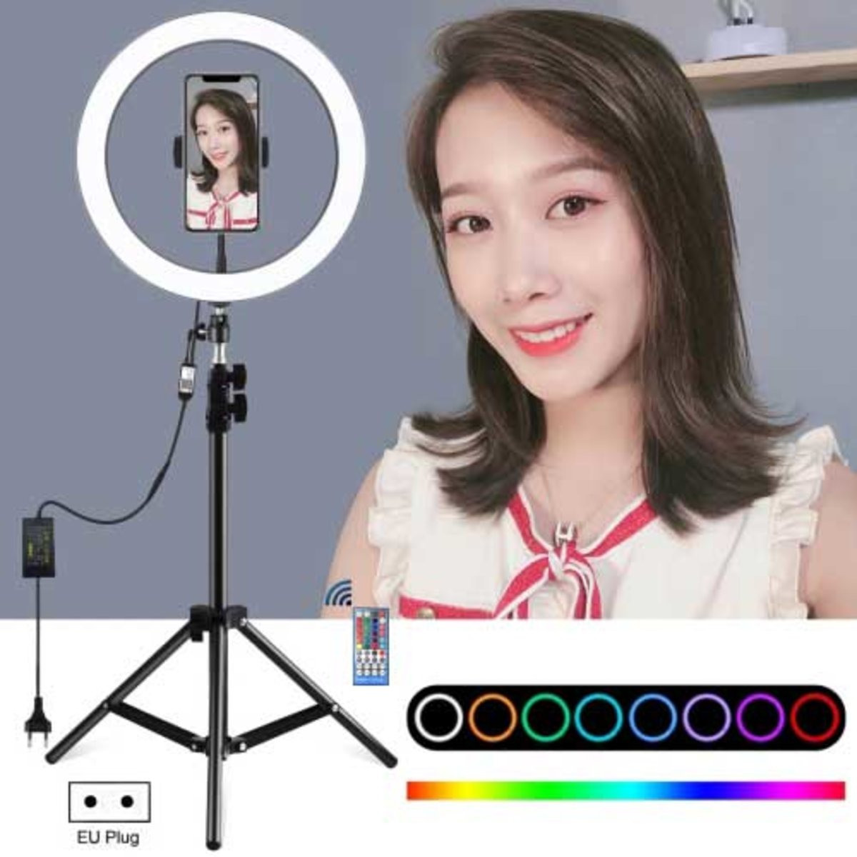 30 см Кільцеве світло (30 W) Puluz PKT3050 RGB, 6000-6500 К