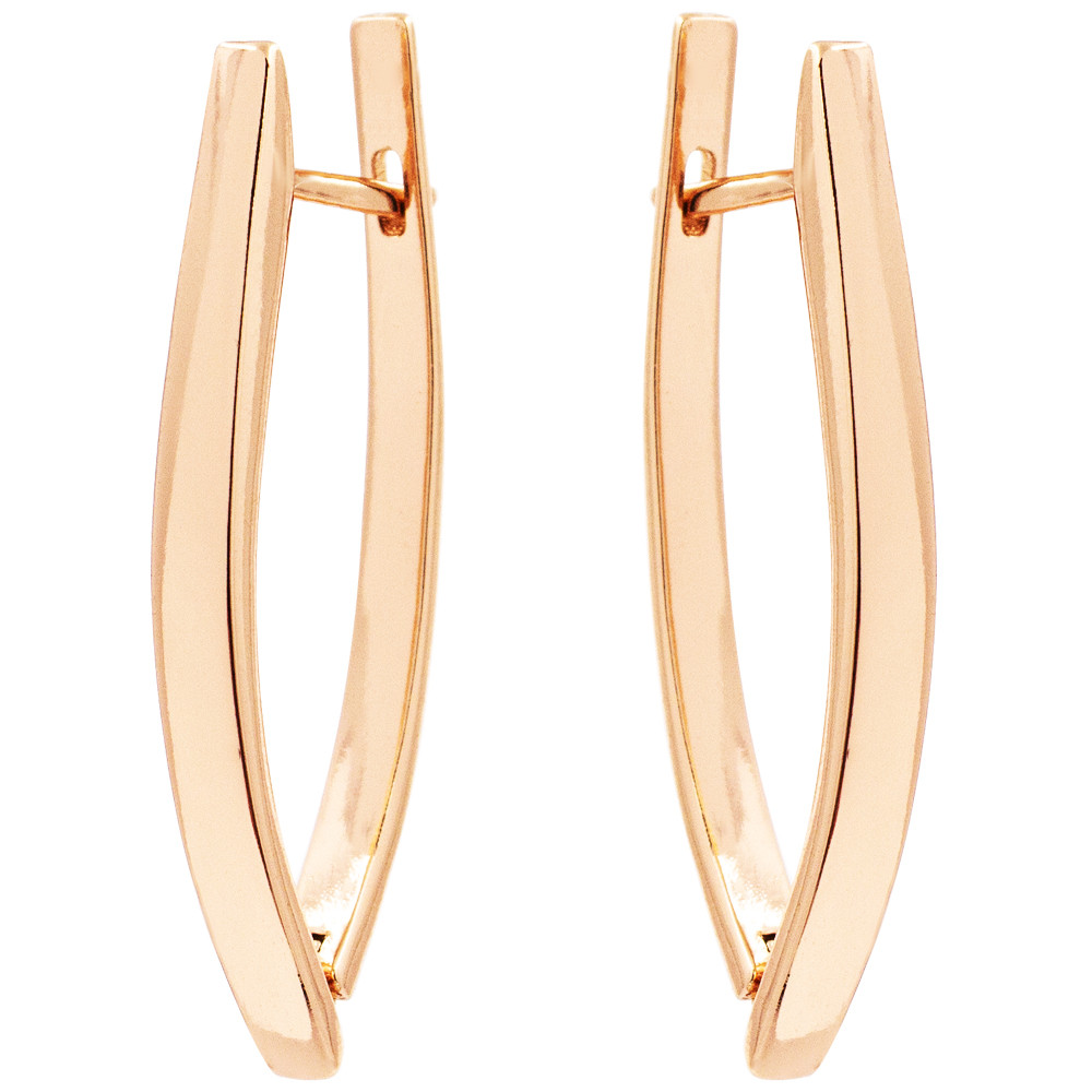 Сережки Xuping лимонна позолота Іголочка (Медичне золото) 3,5 см, фото 1