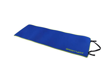 Килимок (мат) для йоги та фітнесу SportVida Neopren 6 мм SV-HK0038 Blue, фото 2