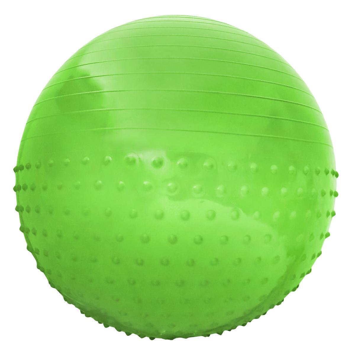М'яч для фітнесу (фітбол) напівмасажний SportVida 65 см Anti-Burst SV-HK0293 Green