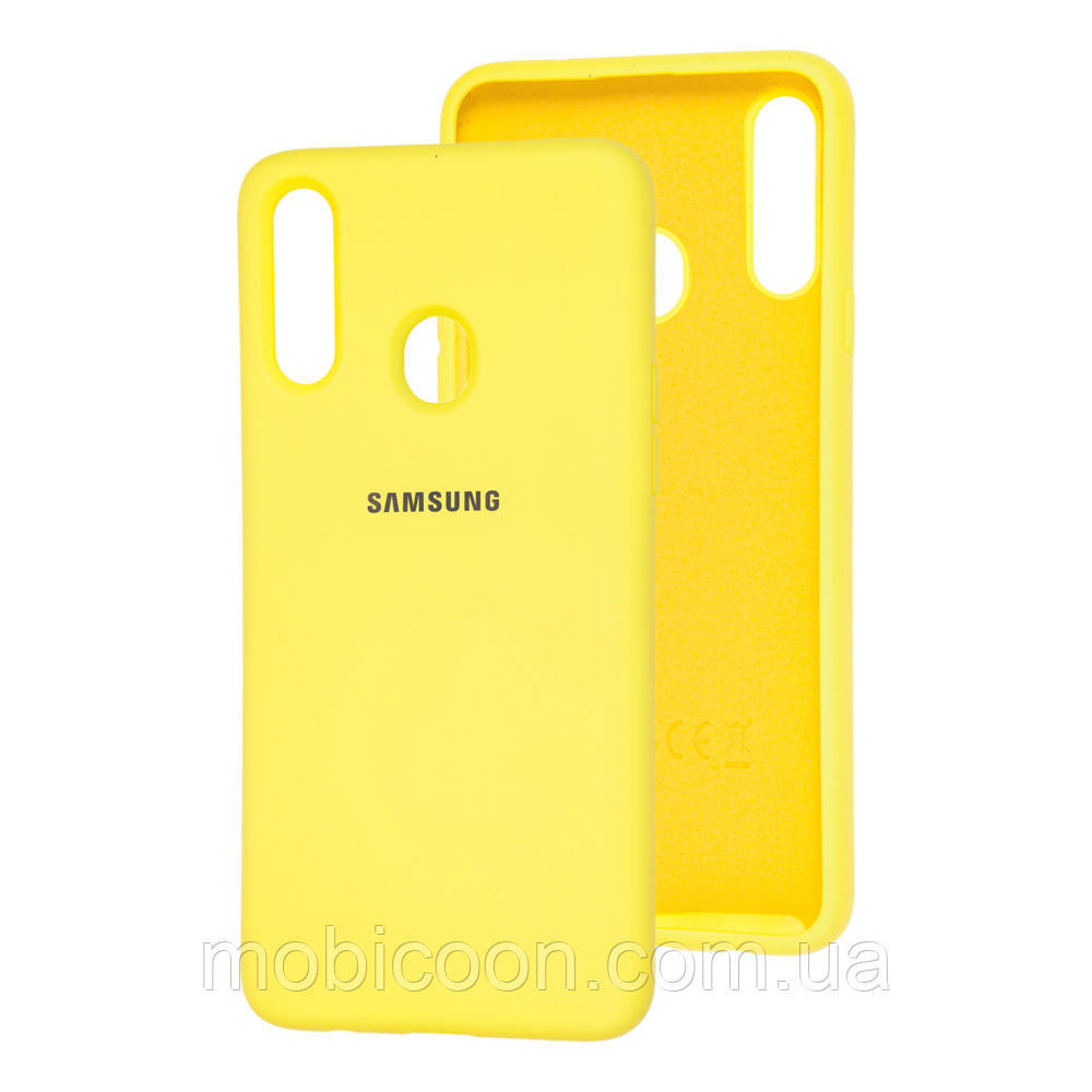 Чохол Original Silicone Case для Samsung Galaxy A60 A606 жовтий (самсунг галаксі а60)