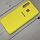 Чохол Original Silicone Case для Samsung Galaxy A60 A606 жовтий (самсунг галаксі а60), фото 3