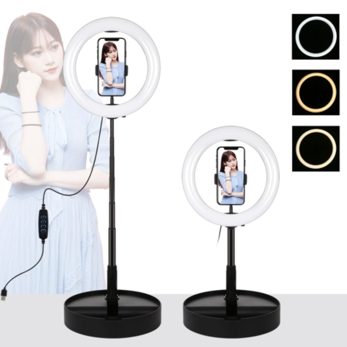 26 см Кільцевої світло (20W) Puluz PU480B Ring Light + підставка 3200-5600K