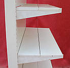 Торгові пристінні (односторонні) стелажі «Lider» 240х97 см., білий, на 6 полиць, Б/у, фото 7