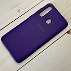 Чохол Original Silicone Case для Samsung Galaxy A60 A606 фіолетовий (самсунг галаксі а60), фото 3