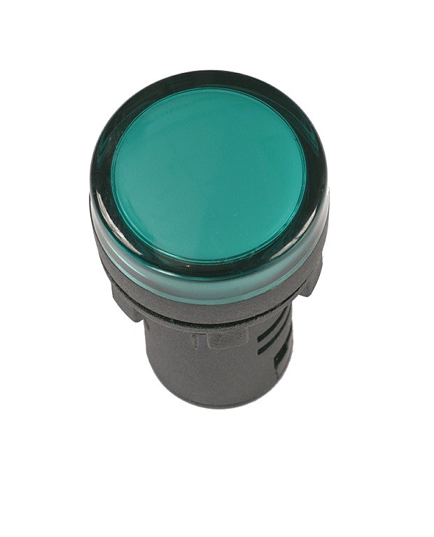 Лампа AD22DS d22mm зелена 230V TNSy5500235