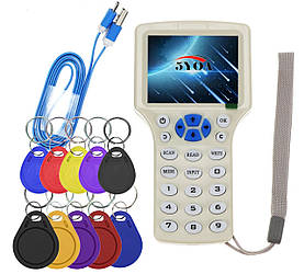RFID дублікатор 125 кГц, 250 кГц, 500 кГц, 375 кГц, 625 кГц, 750 кГц, 875 кГц, 1000 кГц, 13,56МГц ISO1443A/B