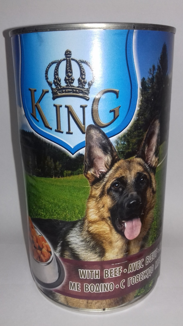 Вологий консервований корм для собак зі смаком Яловичини 1,24 кг PIKO PET FOOD King