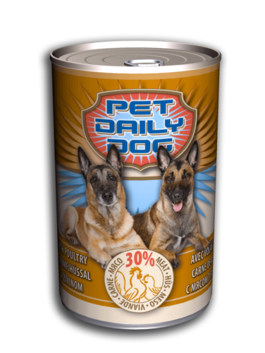 Вологий консервований корм для собак з М'ясом птиці 1,24 кг PIKO PET FOOD Daily Dog