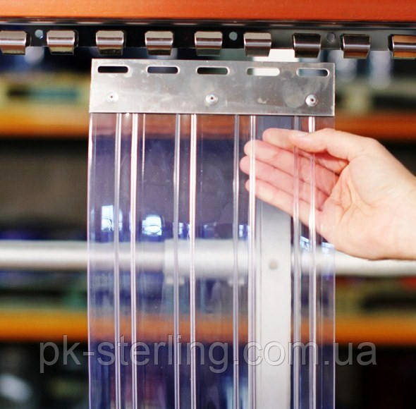 Ленточная Ребристая теплоизолирующая ПВХ завеса. Силиконовая штора ...