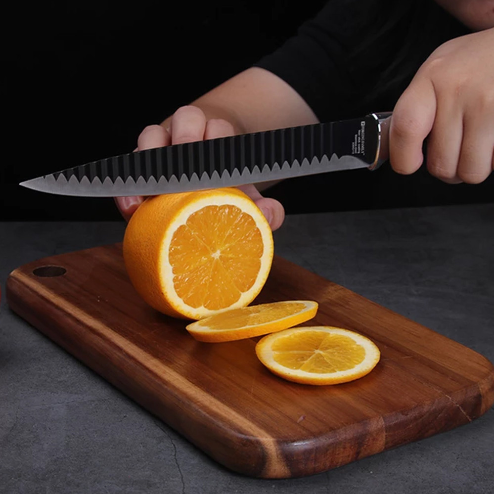 Ножи кухонные Набор острых ножей 5 шт из нержавеющей стали лазерной заточки Овощечистка Bass B5980 - фото 5 - id-p1244287292