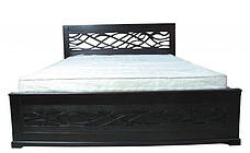 Спальня з масиву вільхи Марго Evrodim, колір темний горіх, фото 2