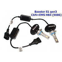 Светодиодные лампы Baxster S1 gen3 HB4 (9006) 5000K CAN+EMS (пара)