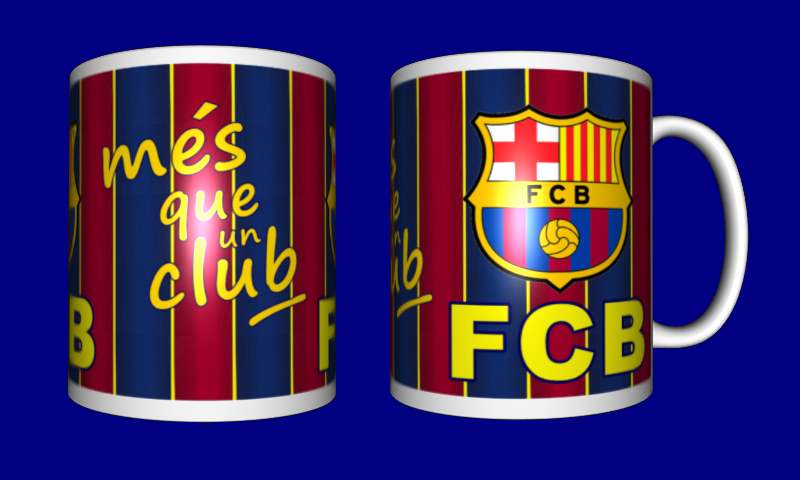 Кружка футбольна / чашка з принтом футбол ФК Барселона №4