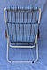 Крісло-шезлонг "Ясен" d 20 мм (текстилен блакитна смужка), фото 9