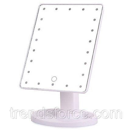 Дзеркальце з підсвіткою для макіяжу Led mirror біле 130464, фото 1