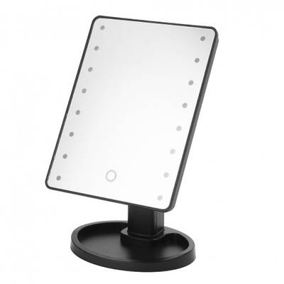 Дзеркальце з підсвіткою для макіяжу Led mirror біле 130464 Чорний