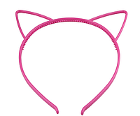 Женский обруч для волос, ободок с кошачьими ушками, для вечеринок, реквизит для фото, цвет - розовый