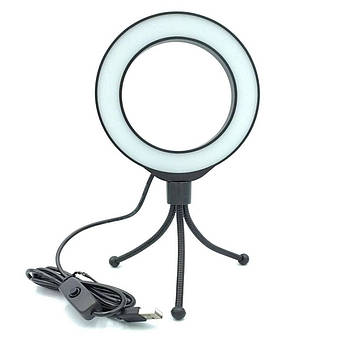 12 см Кільцеве світло (4W) Puluz PU422B Ring Light + штатив, 6500 K