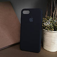 Чехол бампер silicone case для Iphone 7 Чёрный. Силиконовый чехол накладка на айфон 7