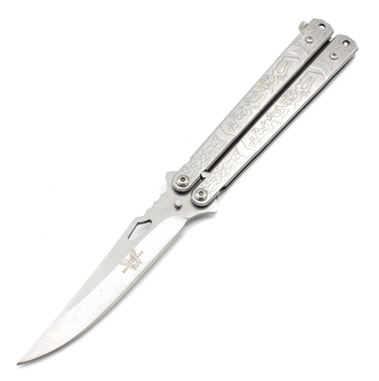 Ніж метелик Benchmade A821 "Срібна Сакура"