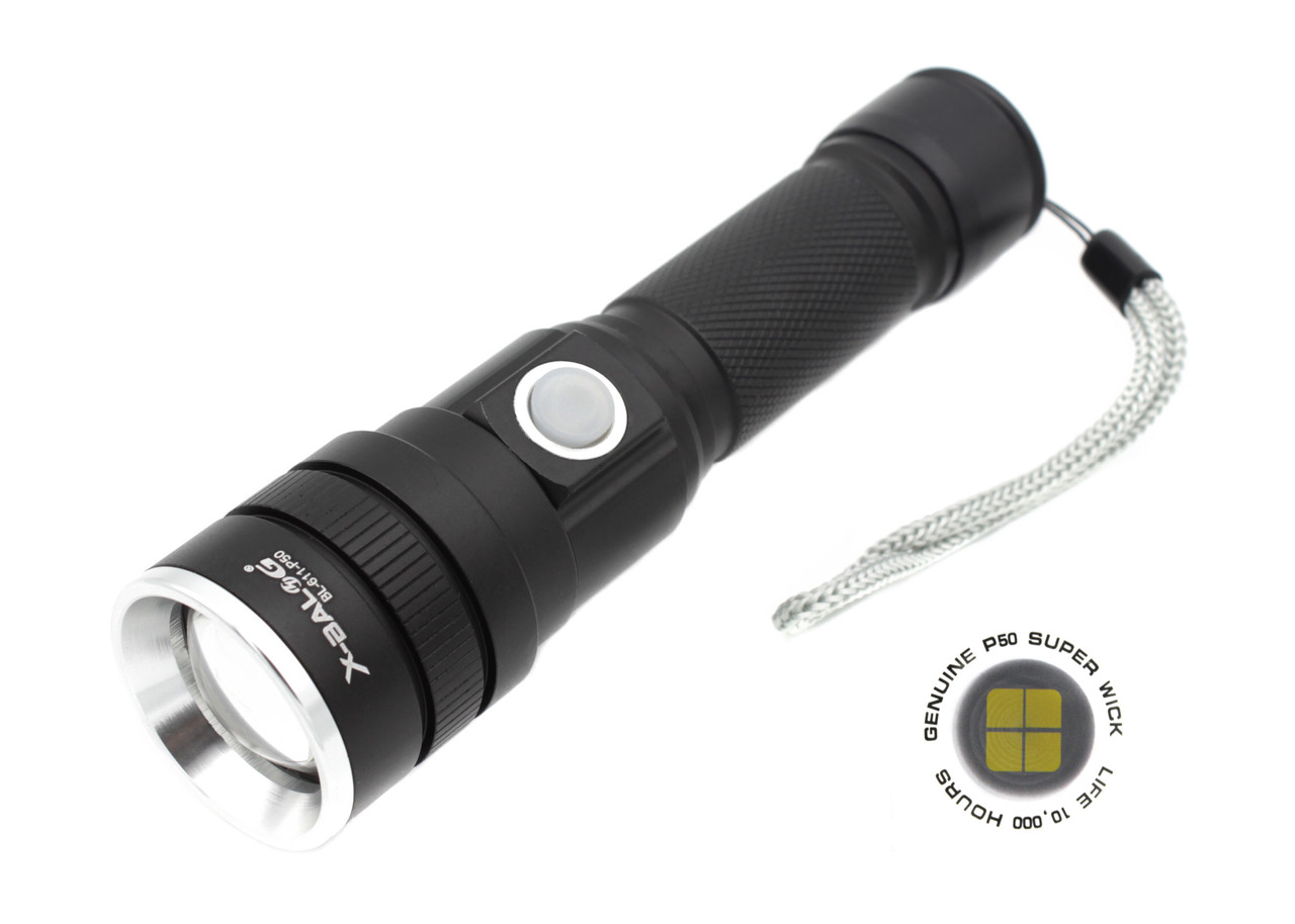 Ліхтар Police BL-611- P50 LED/6988/ Li-ion 1*18650 или 3хААА/
