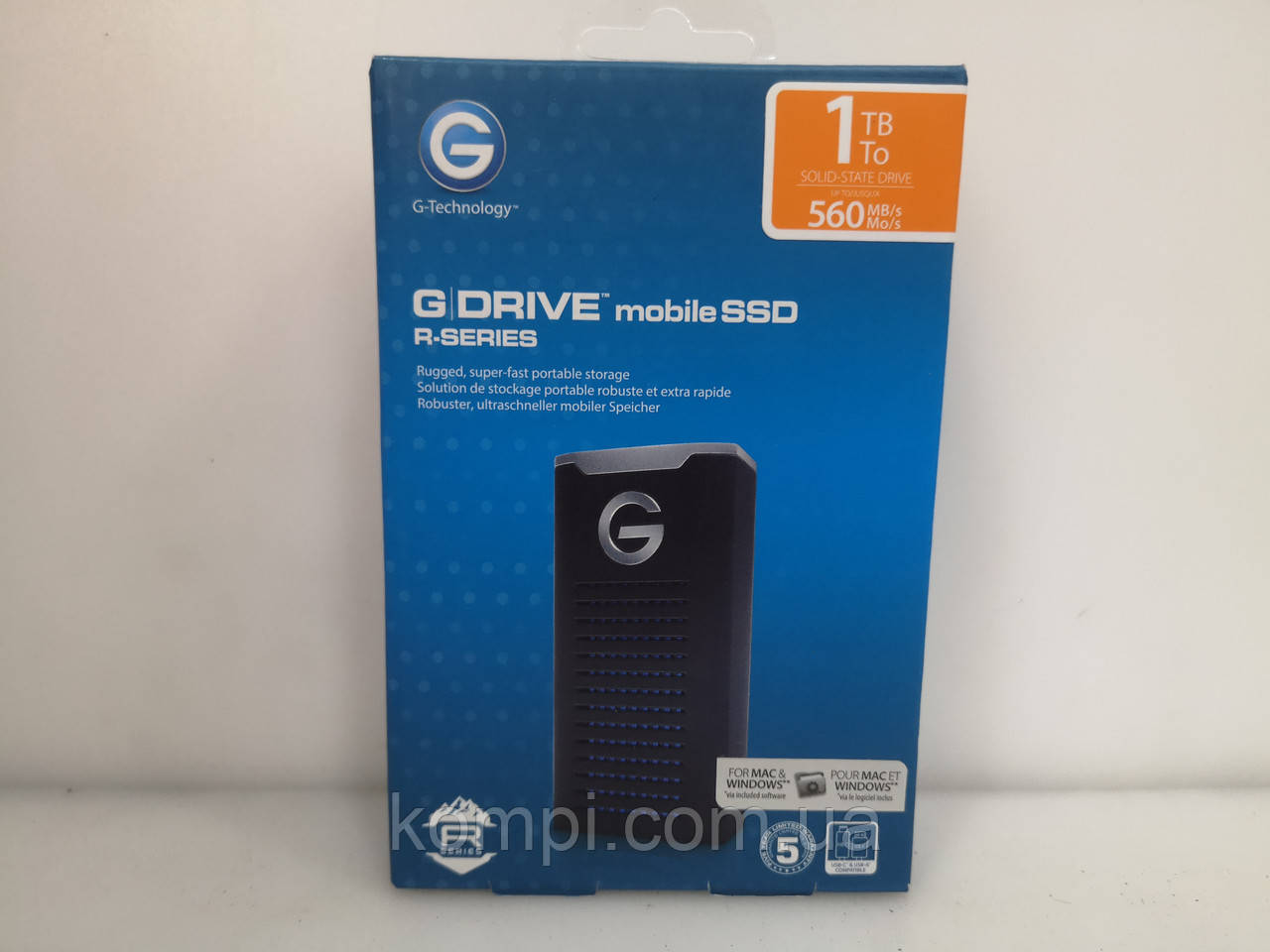 Зовнішній жорсткий диск SSD G-DRIVE mobile R-Series G-Technology 1 ТБ, фото 1