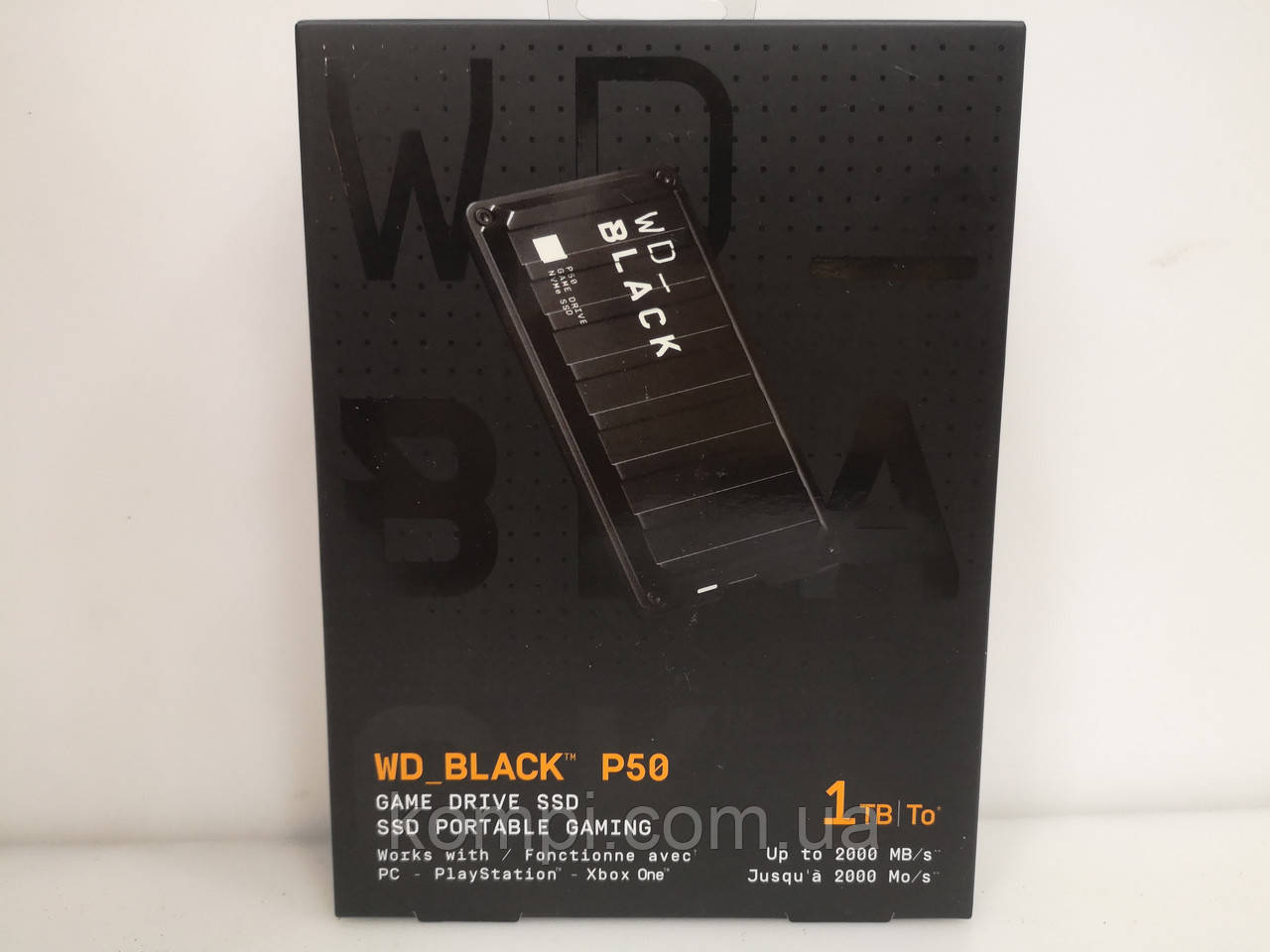 Зовнішній жорсткий диск SSD WD BLACK P50 Game Drive SSD 1 TB