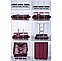 Складана тканинна шафа одягу Storage Wardrobe 88130 на 3 секції Бордова, фото 2