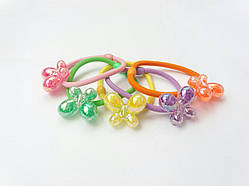 Резинка для волосся кольорова Метелик