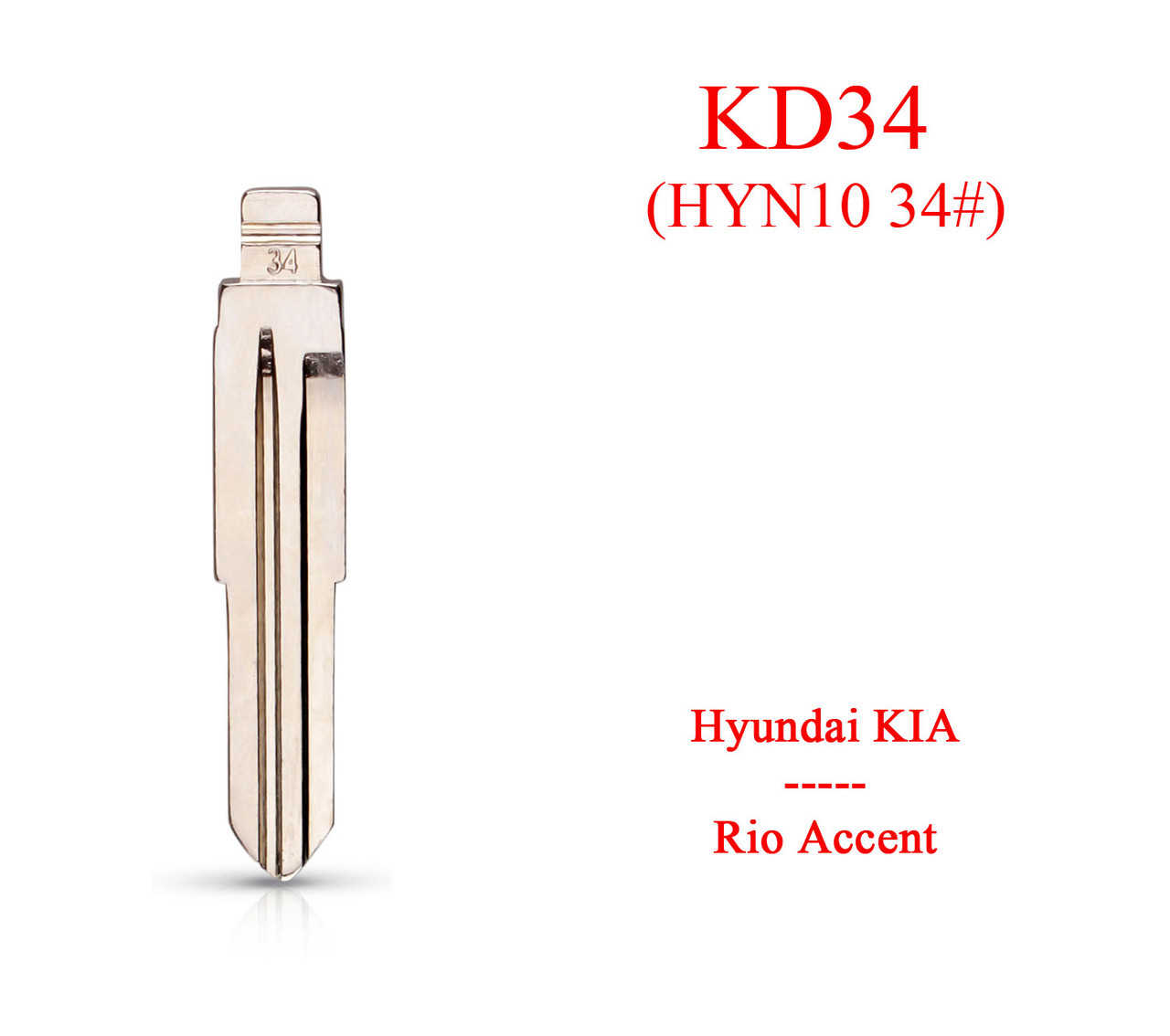 Keydiy жало KD No 34 (HYN10 34#) Kia Rio Hyundai Accent лезо, фото 1