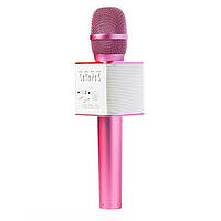 Беспроводной микрофон для караоке Q9 Розовый, Эксклюзивный