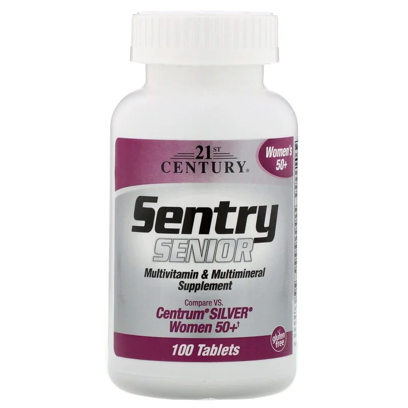 Вітаміни Sentry Senior Multivitamin & Multimineral Supplement Women 50+ 21st Century 100 таблеток, фото 1