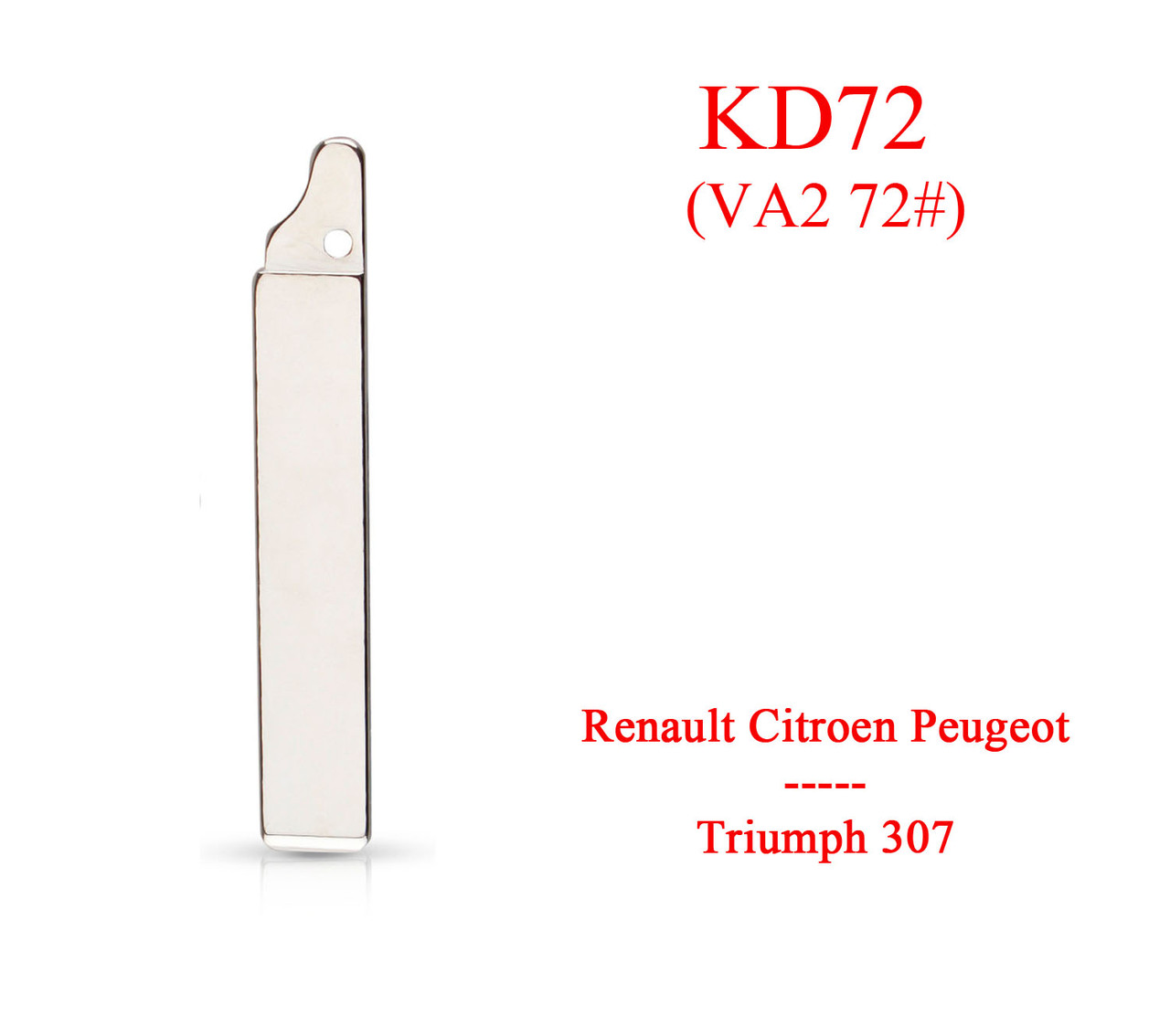 Keydiy жало KD No 72 (VA2 72#) Renault Citroen Triumph Peugeot 307 лезо