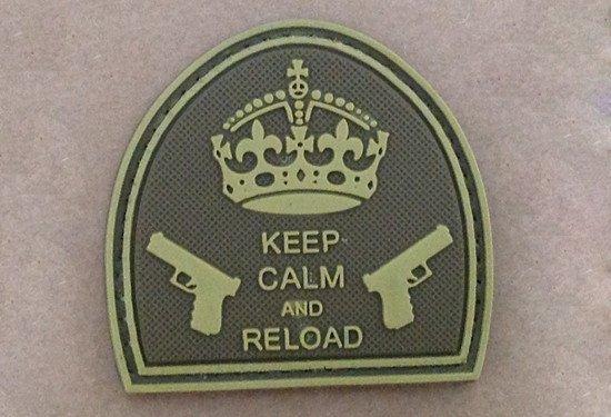Naszywka - Keep Calm And Reload - Tan [GFC Tactical] (для страйкболу)