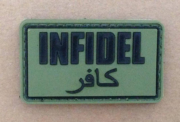 Naszywka 3D - Infidel - olive [GFC Tactical] (для страйкболу), фото 2