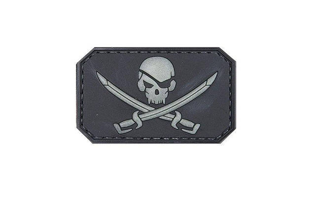 Naszywka 3D - Pirate skull [GFC Tactical] (для страйкболу), фото 2