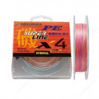 Шнур Kosadaka PE Super Line X4 150M 6,80 KG Multicolor 0,14 mm