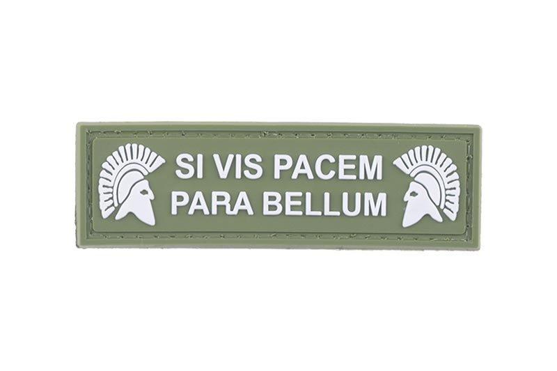Naszywka 3D - SI VIS PACEM PARA BELLUM - zielona [GFC Tactical] (для страйкболу)