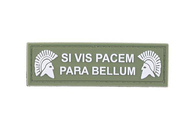 Naszywka 3D - SI VIS PACEM PARA BELLUM - zielona [GFC Tactical] (для страйкболу), фото 1