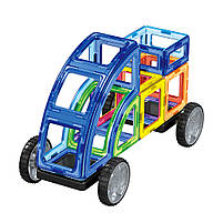 Магнітний конструктор Транспорт Magnistar LT3003 Limo toy 87 деталей, фото 6