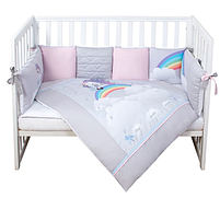 Комплект постільної білизни дитячий Baby Veres Unicorn love 6 одиниць, фото 2