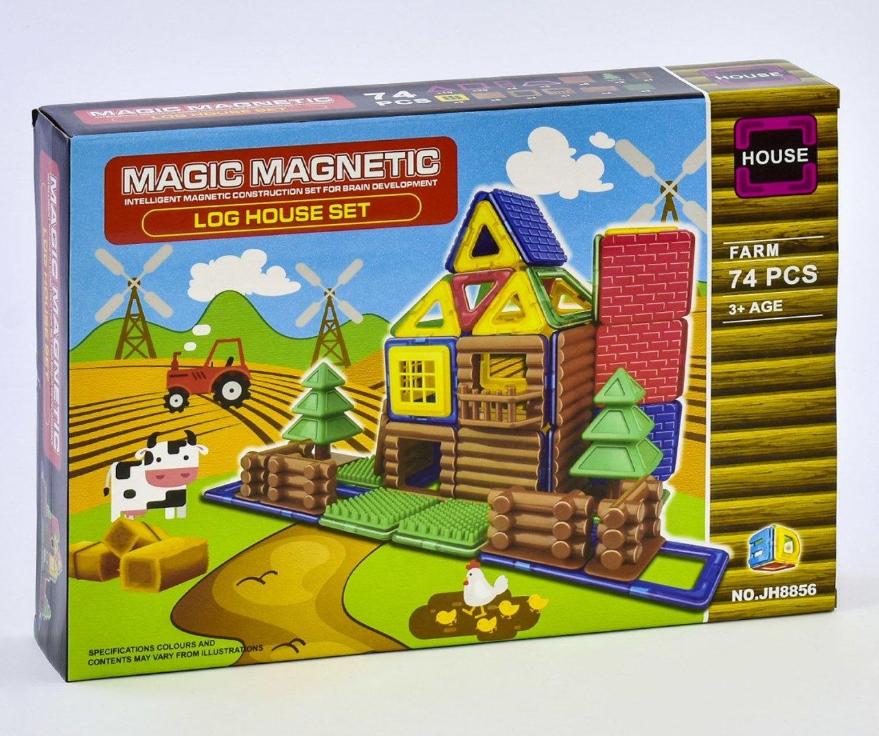 Магнітний конструктор Ферма Magic Magnetic JH8856 74 деталі