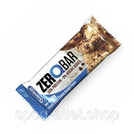 Батончик Quamtrax Zero QBar, 60 грамів Печиво з шоколадною крихтою