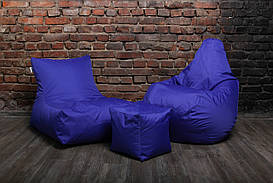 Набір безкаркасних меблів (крісло мішок, диван, пуф) XL
