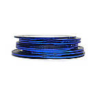 Липка стрічка для дизайну, Синій блиск ширина 1 мм*